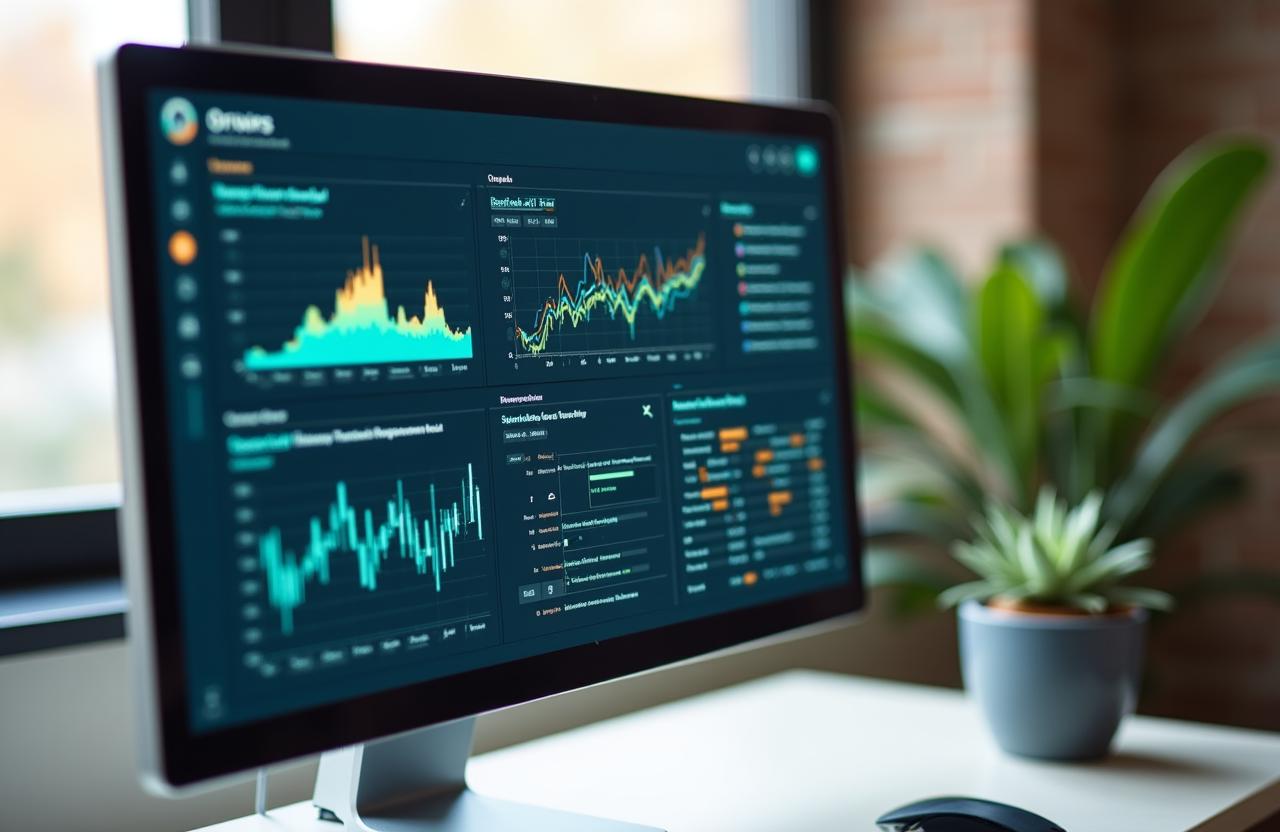 Modern workforce analytics dashboard visualization